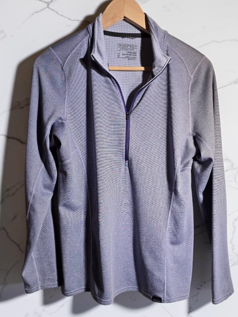 Patagonia Violet Capilene Midweight Half-Zip Base Layer Size Medium